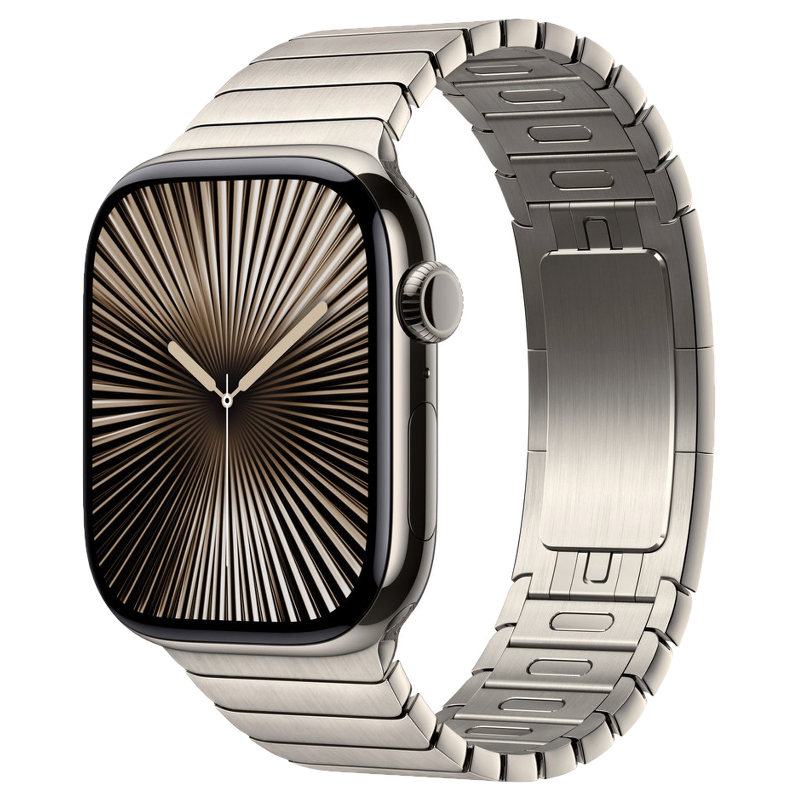 Gliederarmband für Apple Watch | per Knopf kürzen | mit Faltschließe