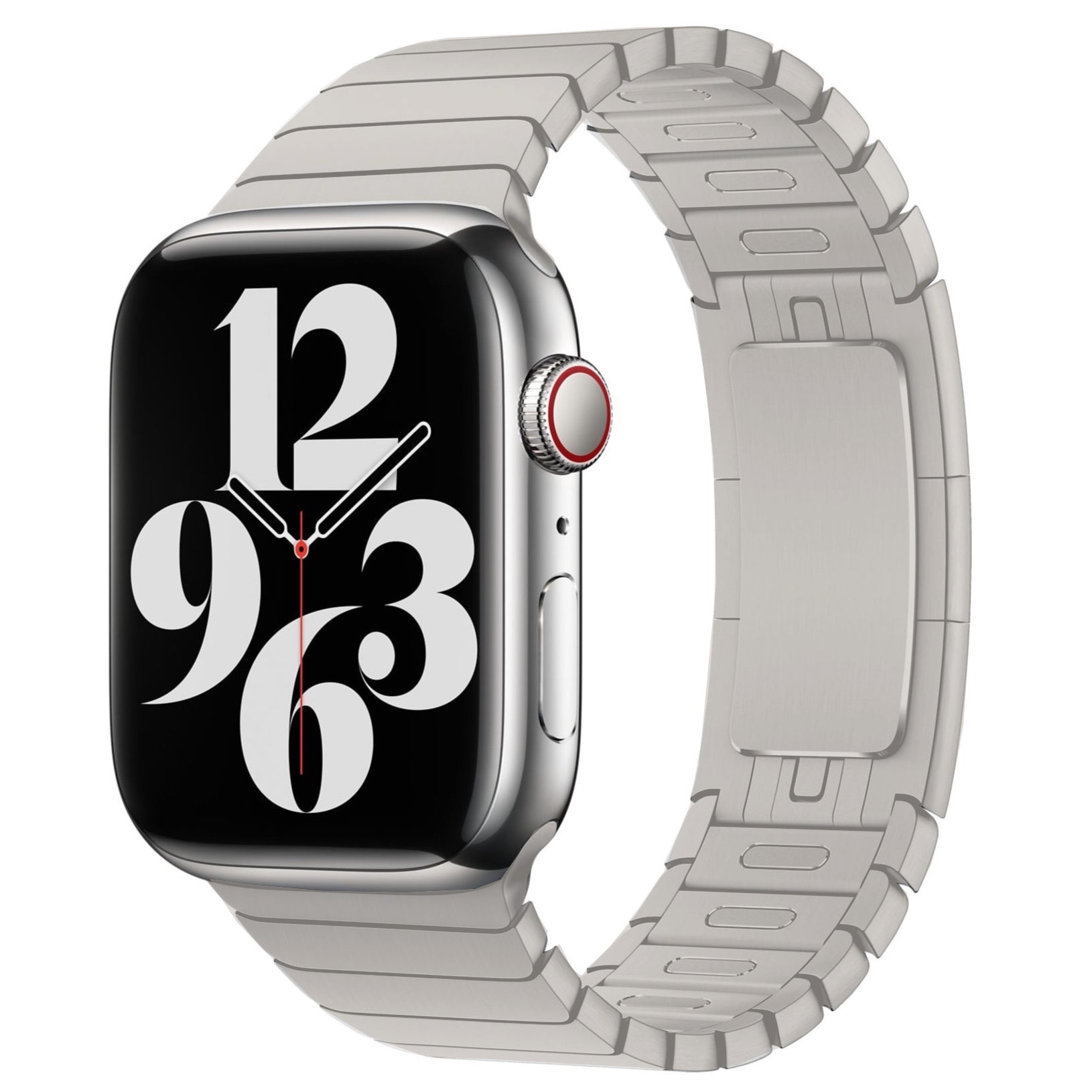 Gliederarmband für Apple Watch | per Knopf kürzen | mit Faltschließe