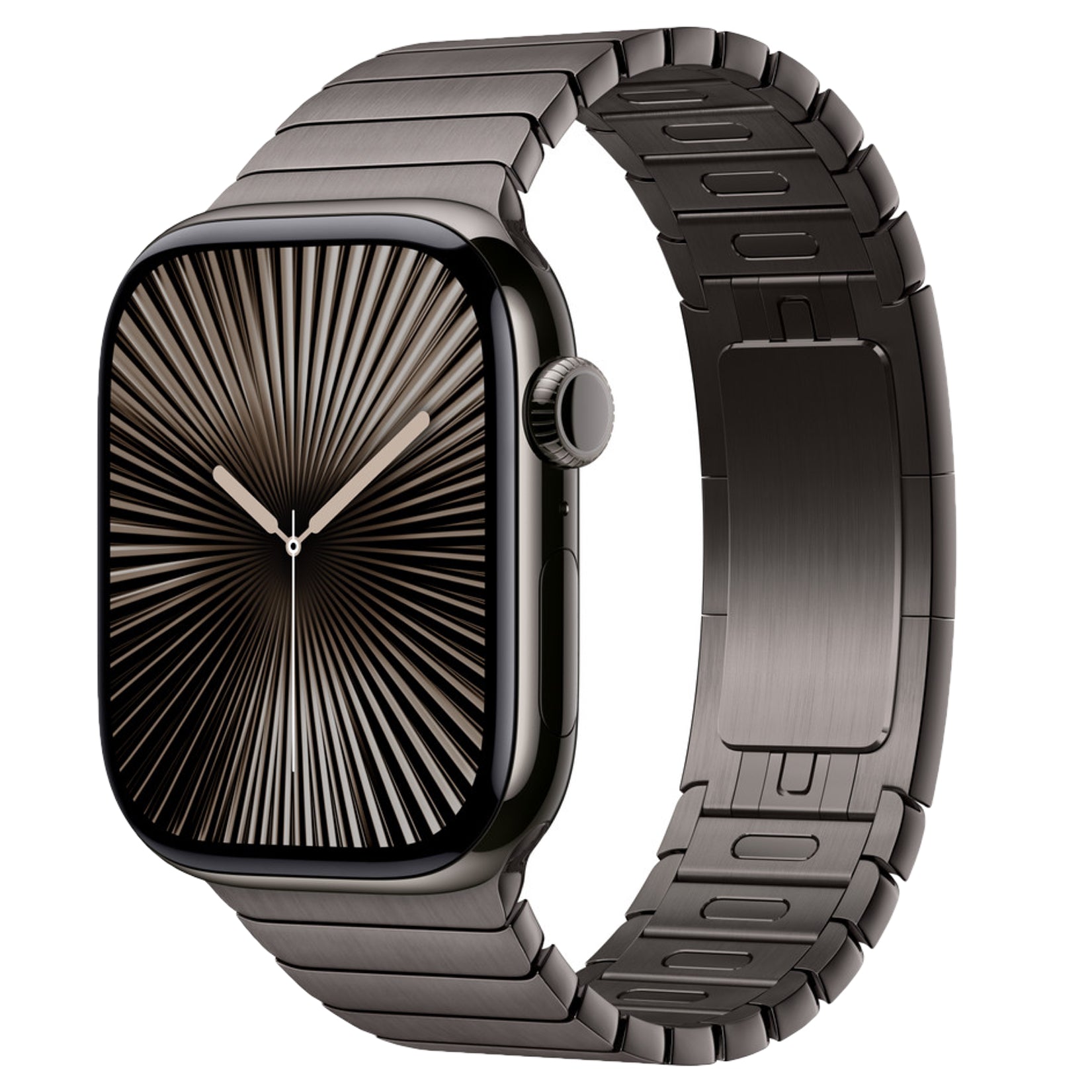 Gliederarmband für Apple Watch | per Knopf kürzen | mit Faltschließe