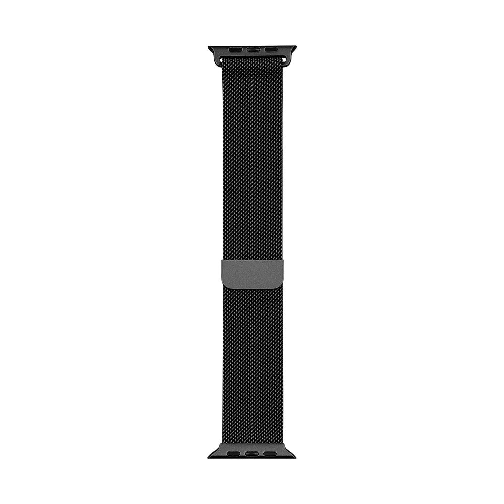 Milanaise Armband für Apple Watch Ultra, Ultra 2 & Ultra 3 (Schwarz, extra breit)