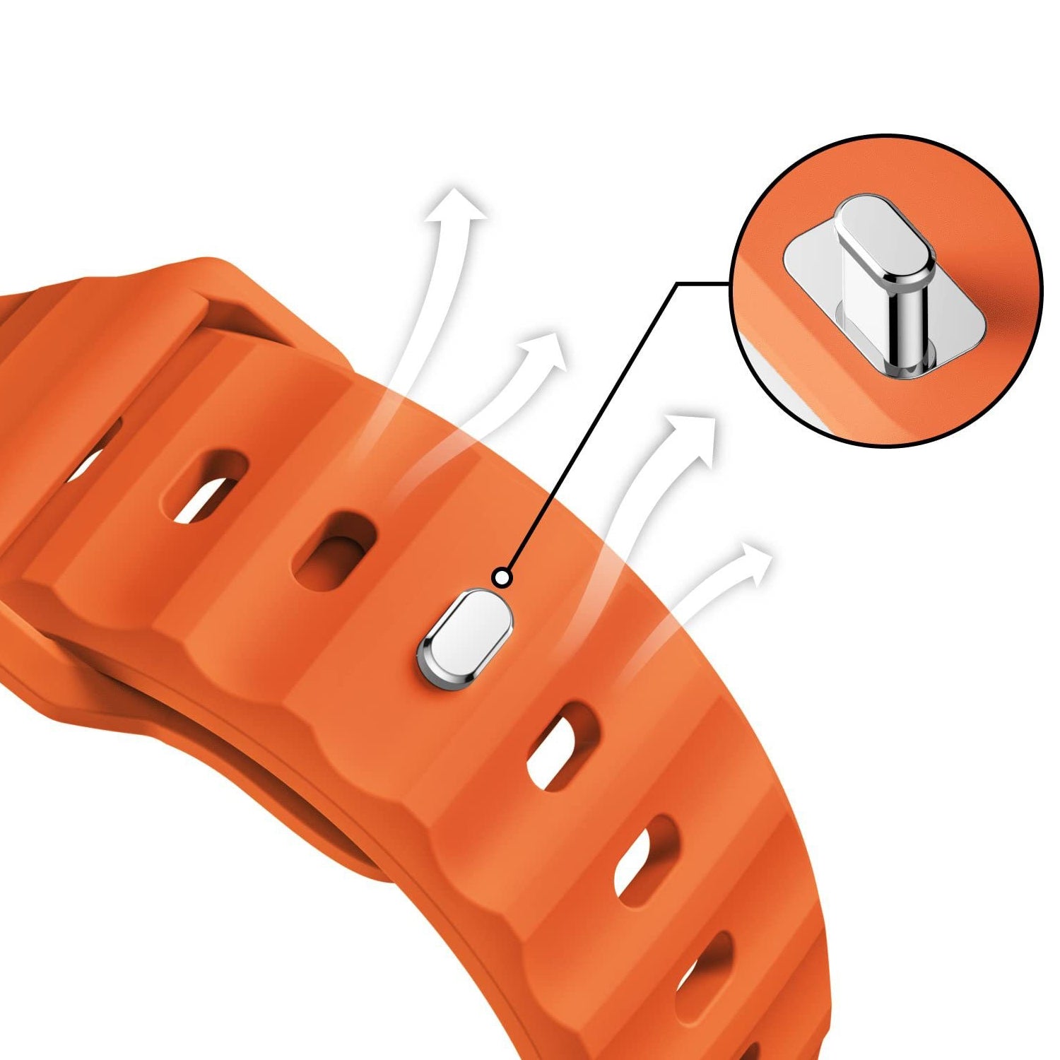 Sportarmband „Ultra“ für Apple Watch Ultra, Ultra 2 & Ultra 3 (26mm breit)