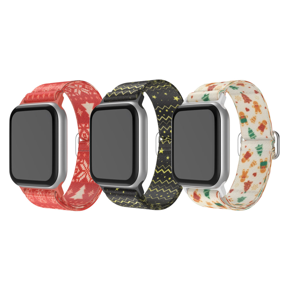 Stoff Loop Armband für Apple Watch „Weihnachtsedition“
