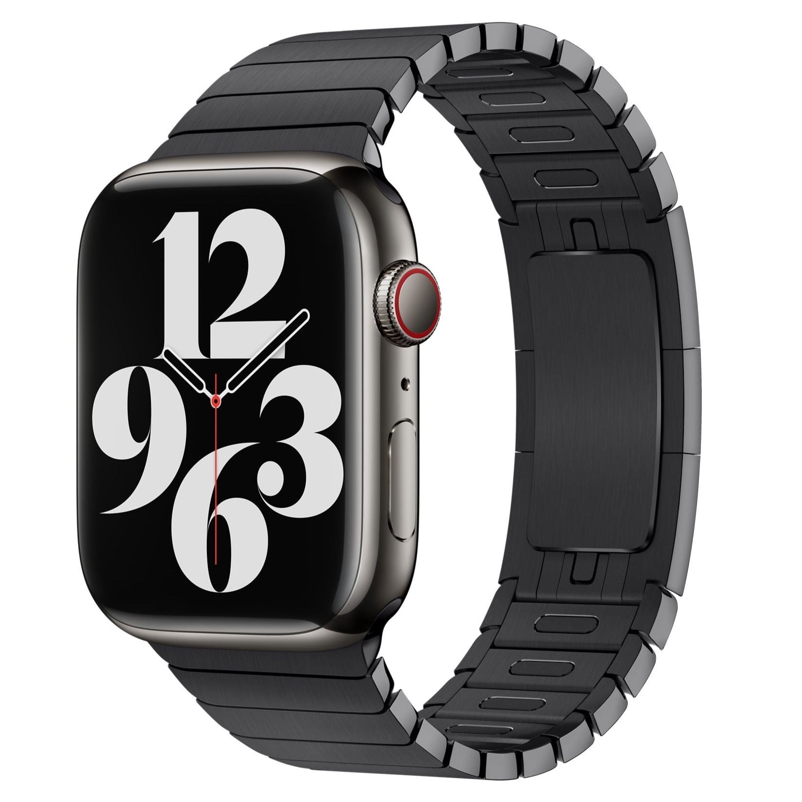 Gliederarmband für Apple Watch | per Knopf kürzen | mit Faltschließe