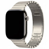Gliederarmband für Apple Watch | per Knopf kürzen | mit Faltschließe