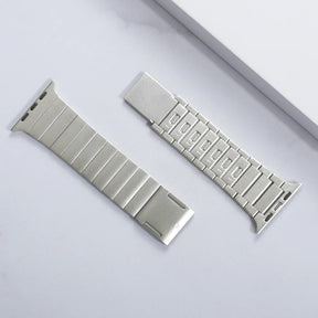 Gliederarmband für Apple Watch Ultra & Ultra 2 (Titanfarben, Magnetverschluss, Kürzen ohne Werkzeug)