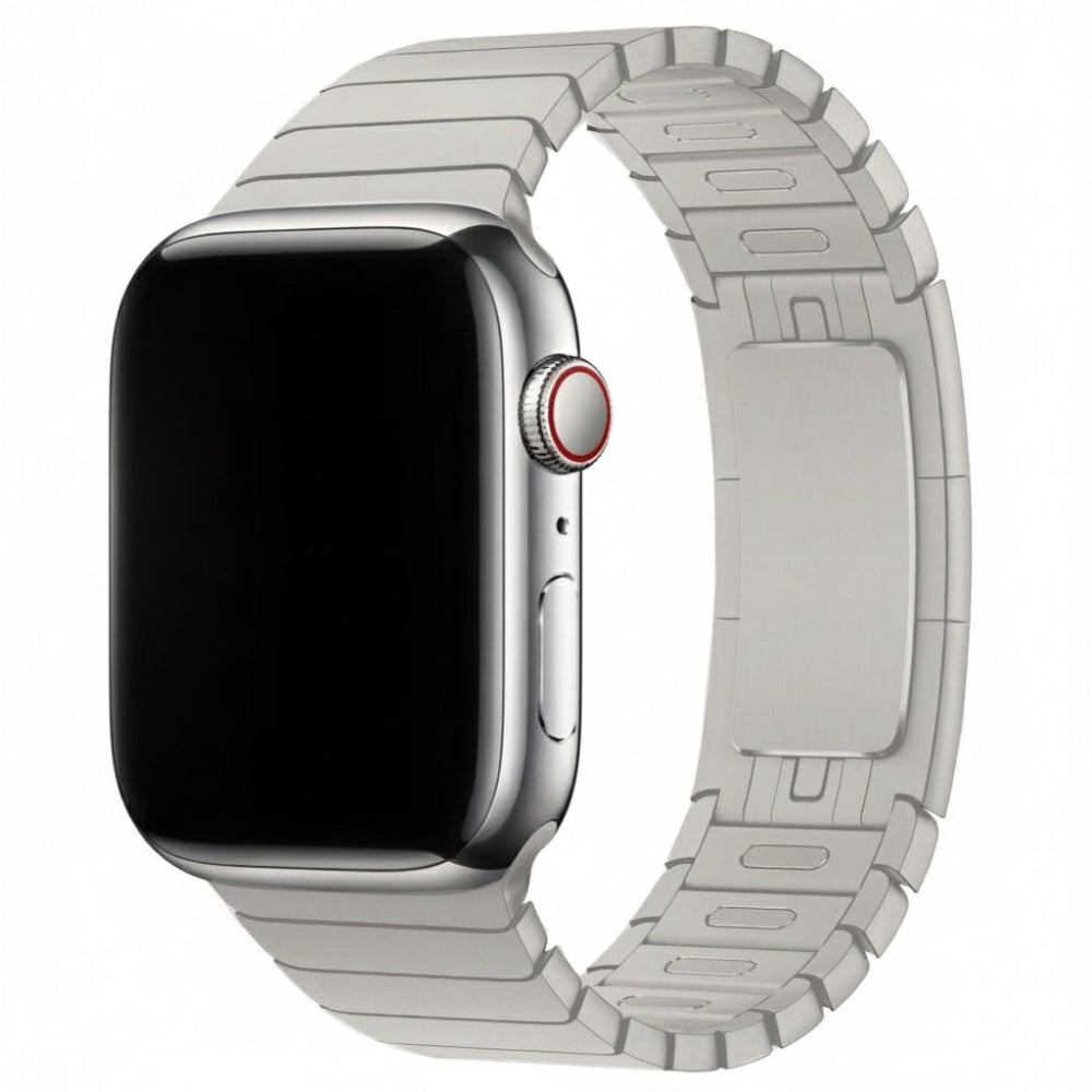 Gliederarmband für Apple Watch | per Knopf kürzen | mit Faltschließe