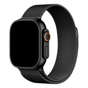 Milanaise Armband für Apple Watch Ultra & Ultra 2 (Schwarz, extra breit)