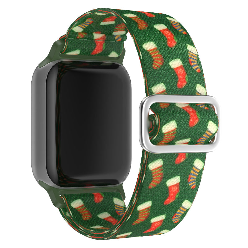 Stoff Loop Armband für Apple Watch „Weihnachtsedition“