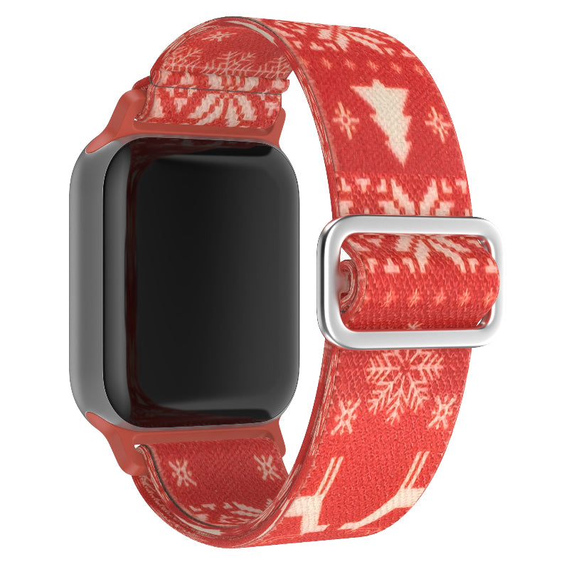 Stoff Loop Armband für Apple Watch „Weihnachtsedition“