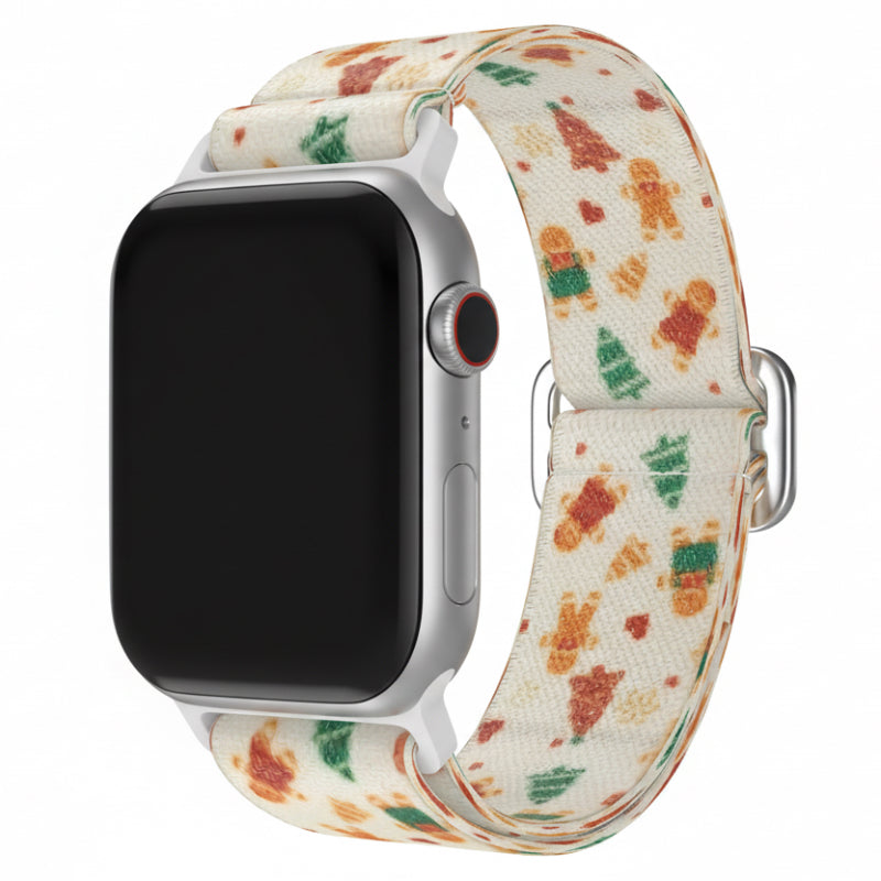 Stoff Loop Armband für Apple Watch „Weihnachtsedition“
