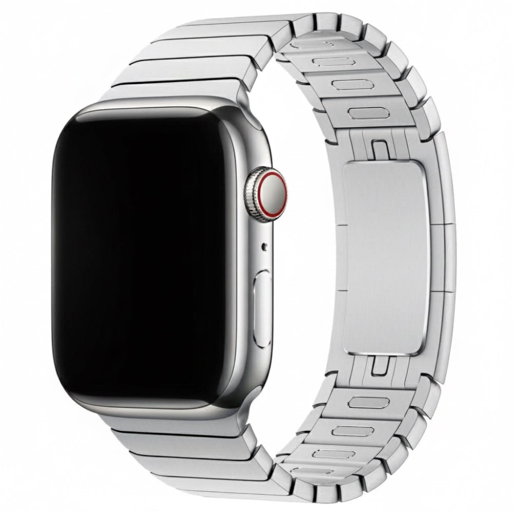 Gliederarmband für Apple Watch | per Knopf kürzen | mit Faltschließe