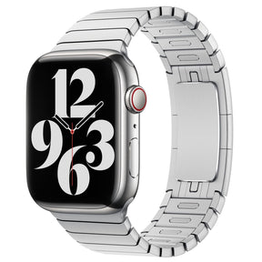 Gliederarmband für Apple Watch | per Knopf kürzen | mit Faltschließe