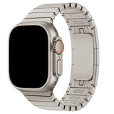 Gliederarmband für Apple Watch | per Knopf kürzen | mit Faltschließe