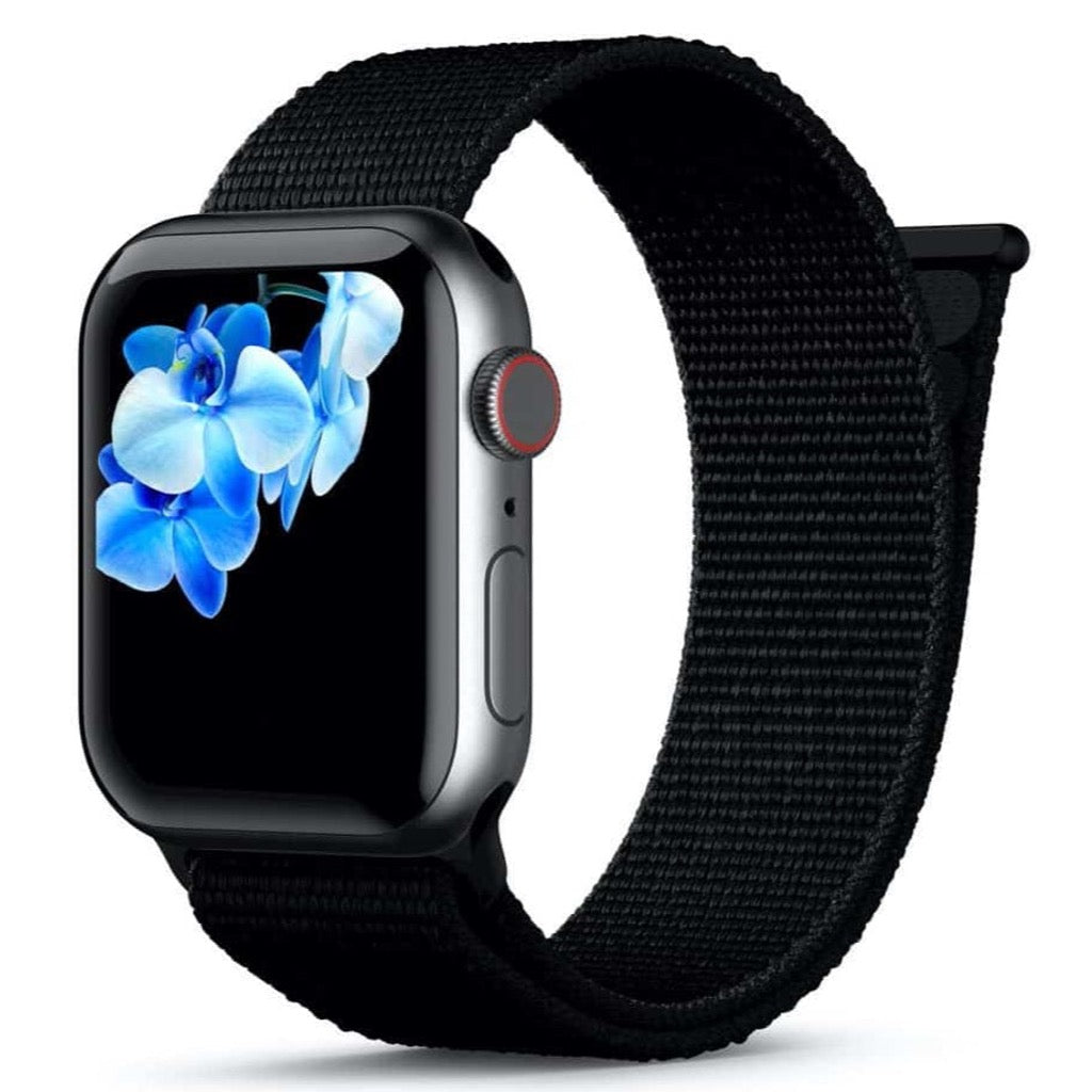 Apple Watch Sport Loop Armband in Schwarz