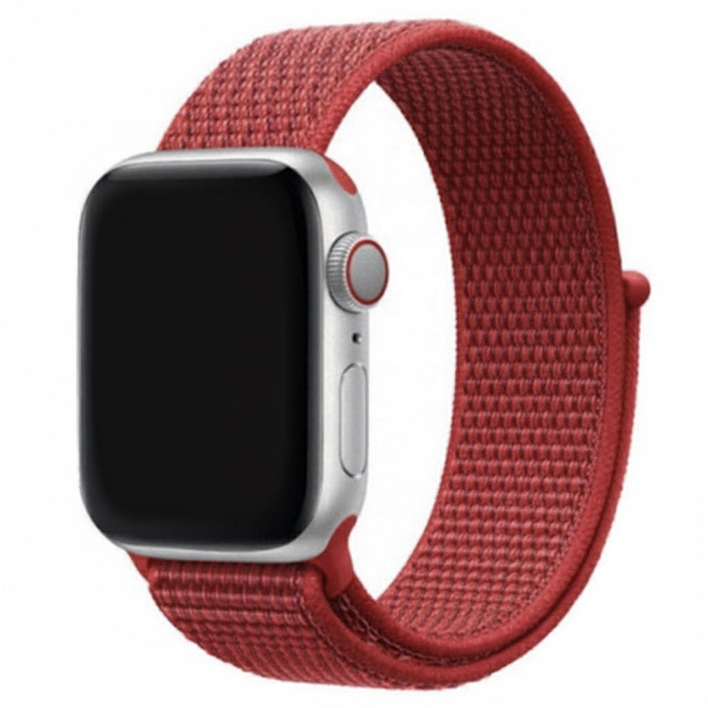 Apple Watch Sport Loop Armband in Rot einfarbig