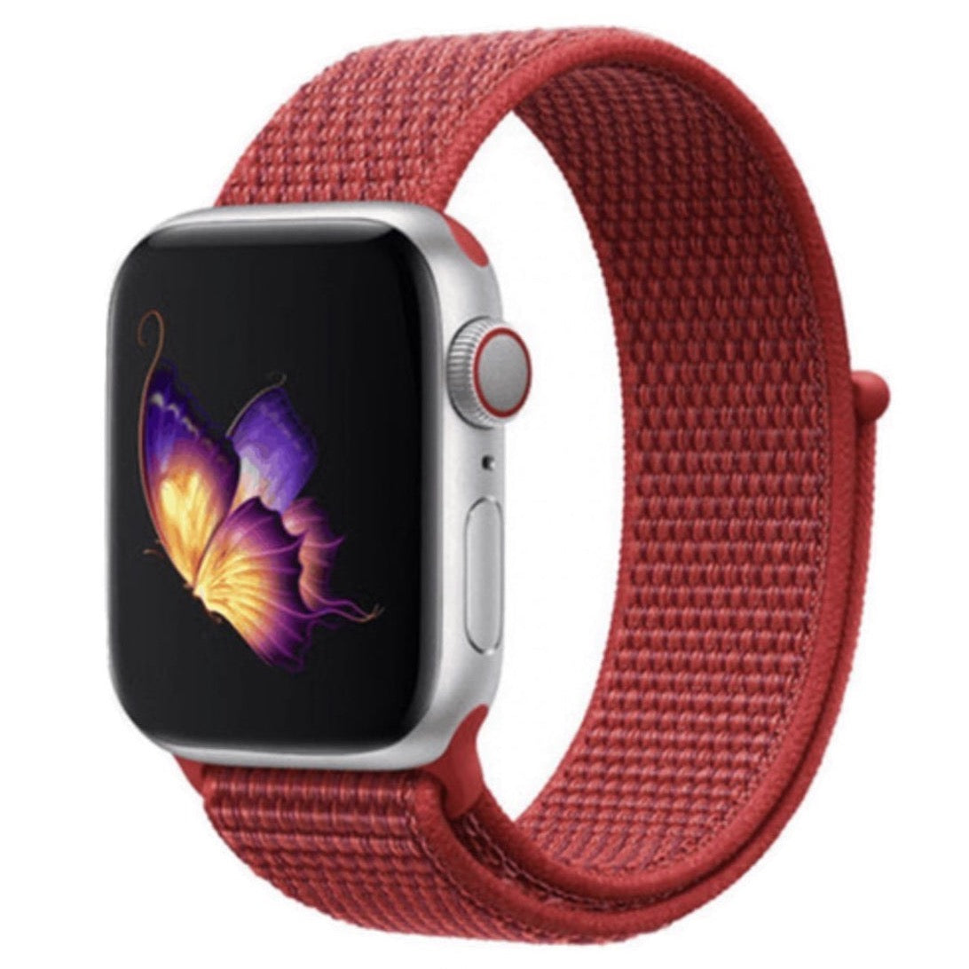 Apple Watch Sport Loop Armband in Rot einfarbig