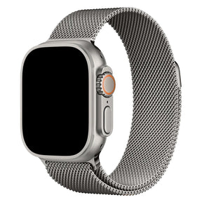 Milanaise Armband für Apple Watch Ultra & Ultra 2 (Titanfarben, extra breit)