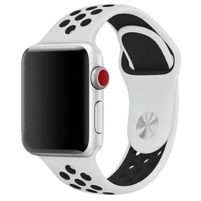 Apple Watch Nike Sport Armband in Weiß / Schwarz